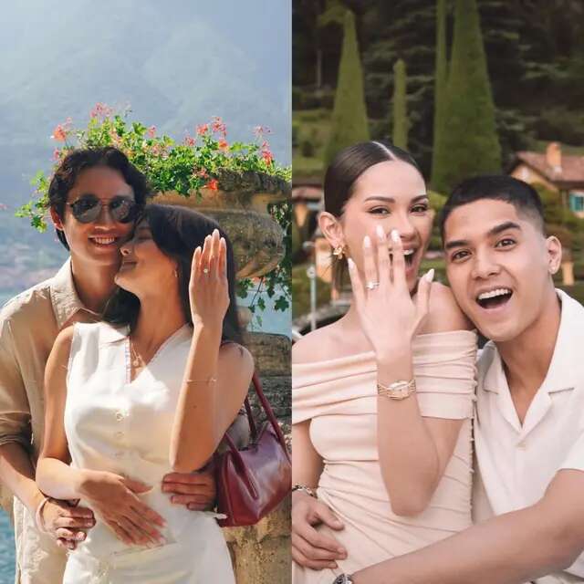 Beda Gaya Alyssa Daguise dan Amanda Rawles saat Dilamar di Lake Como Italia, Romantis!