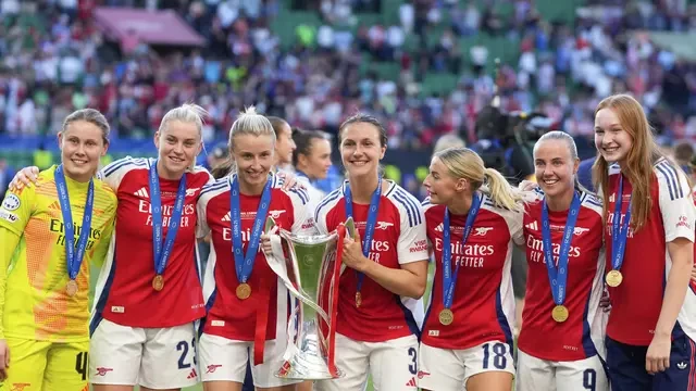 Arsenal Taklukkan Barcelona, Raih Gelar Kedua Liga Champions Wanita
