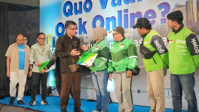 Menaker : Penting Pengemudi dan Kurir Online Dapat Perlindungan Jaminan Sosial