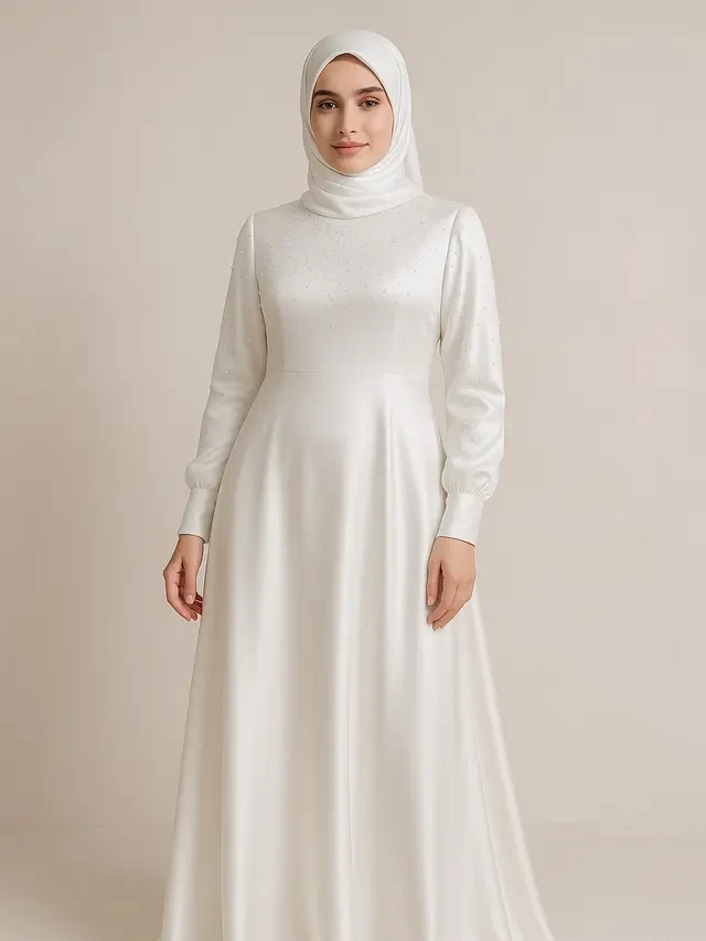 7 Cara Islami Padu Padan Dress Putih agar Cocok di Acara Resmi