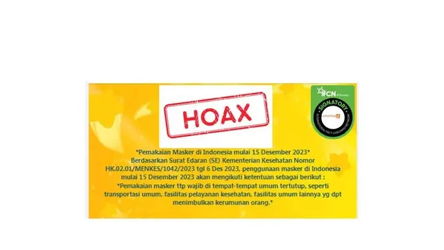 Cek Fakta: Tidak Benar Kemenkes Keluarkan Surat Edaran Kewajiban Pemakaian Masker Lagi pad...