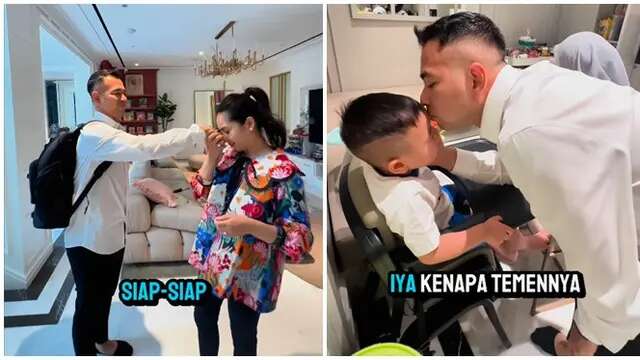 6 Potret Raffi Ahmad Pamit kepada Keluarga Berangkat ke Akmil, Peluk Cium Anak Istri