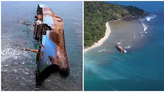 Potret Eksotis Kapal yang Ditenggelamkan Susi Pudjiastuti, Jadi Ikon Wisata Pangandaran