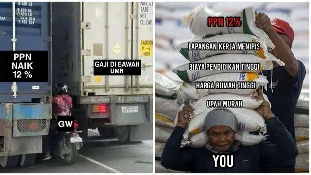 6 Meme PPN Naik 12 Persen Ini Bikin Senyum Tipis, Ungkapan Isi Hati Netizen