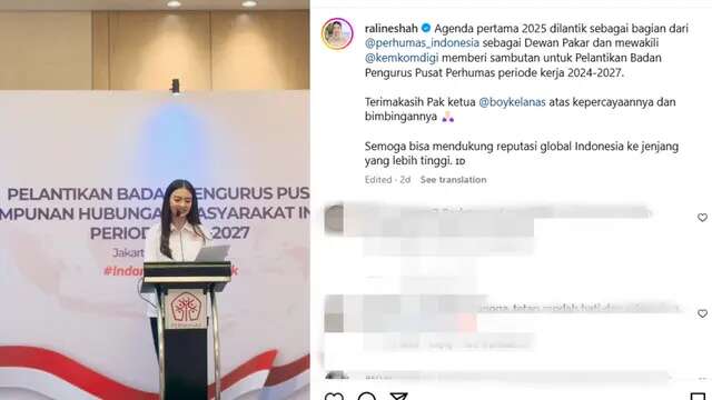 Gaya Polos Raline Shah Jalani Tugas Perdana Sebagai Stafsus Kemkomdigi