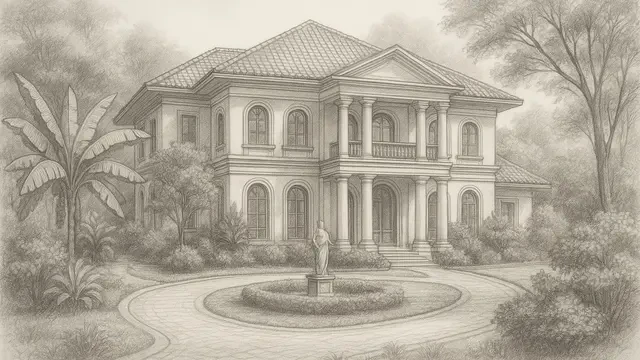 7 Gambar Sketsa Rumah Mewah yang Memikat, dari Klasik hingga Modern