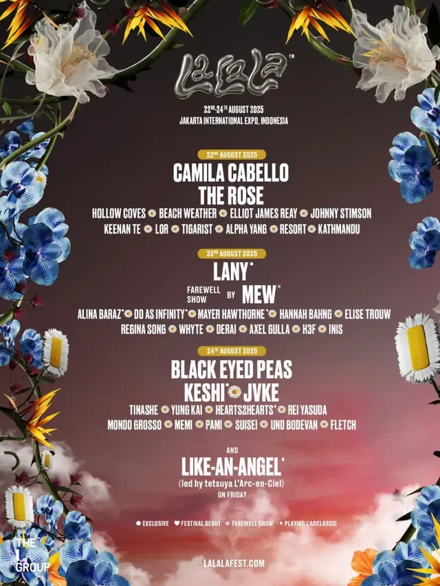 LaLaLa Festival 2025 Hadirkan Camila Cabello Hingga The Rose, Siap Guncang Jakarta Mulai H...