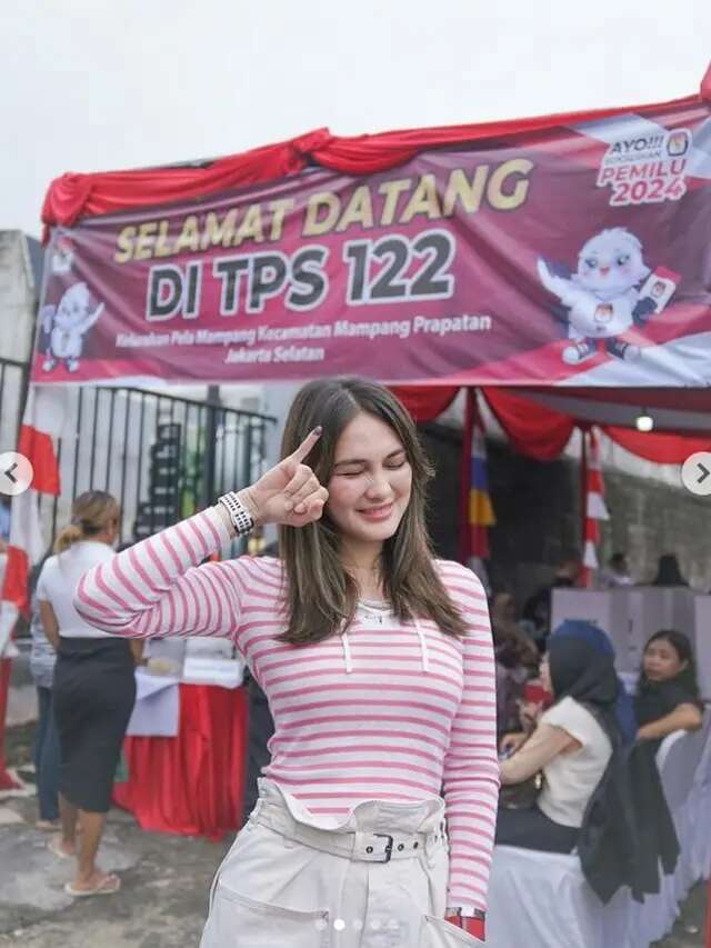 Luna Maya Kebingungan Pilih Caleg hingga Diajari Warga saat Nyoblos di TPS, Sempat Diangga...