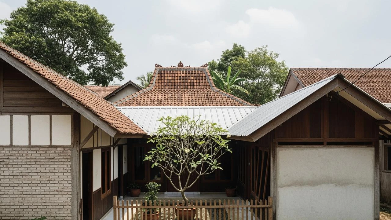 9 Inspirasi Rumah Desa dengan Halaman Tengah ala Rumah Jawa Lama, Tradisi dan Modernitas