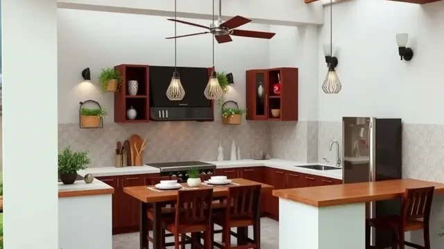 7 Layout Desain Dapur Menyatu dengan Ruang Makan, Efisiensi Tempat
