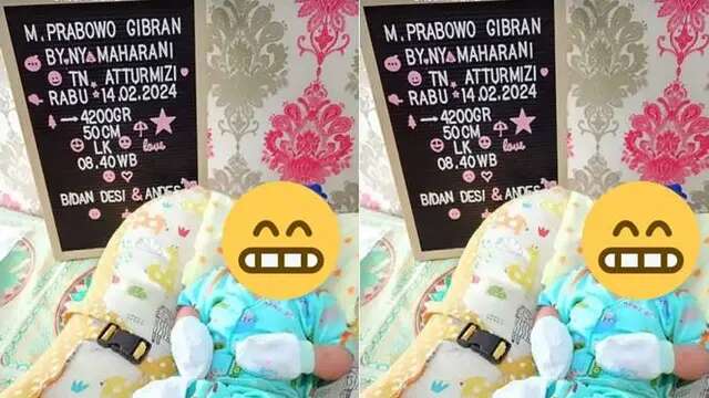 Viral Bayi Lahir pada saat Momen Pemilu, Diberi Nama Prabowo Gibran