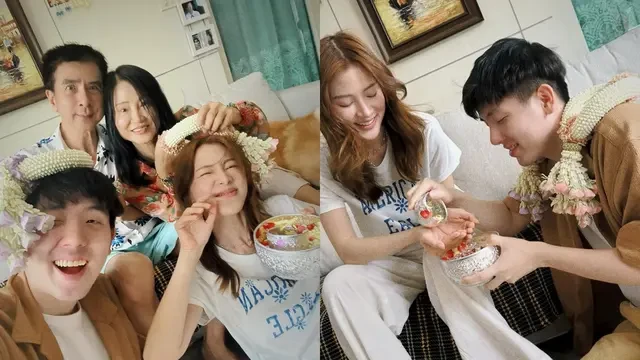 7 Potret Sederhana Baifern Pimchanok Rayakan Songkran di Rumah, Bisa Kupas Nangka