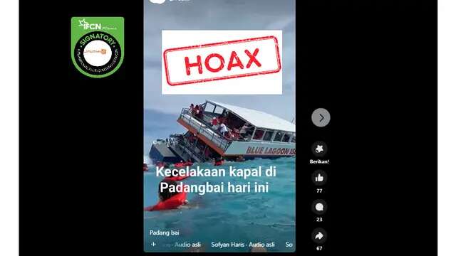 Daftar Hoaks Seputar Kecelakaan Transportasi Umum, dari Kapal Laut sampai Kereta Cepat