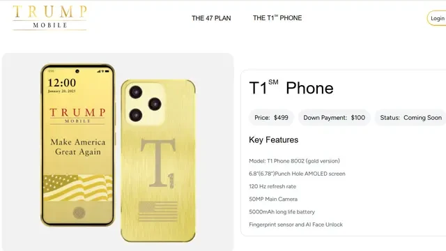 Donald Trump Rilis Smartphone Trump Mobile T1, Pembesutnya Pabrikan China?