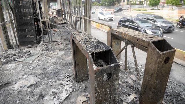 Halte Transjakarta yang Terbakar Siap Berfungsi Pekan Ini