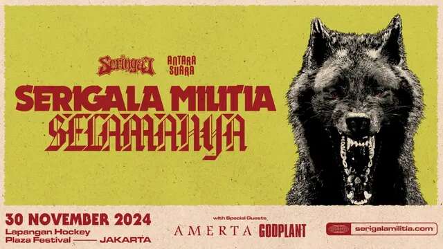 Seringai Bareng Antara Suara dan Serigala Militia, Siap Gemuruhkan Jakarta Melalui Konser ...