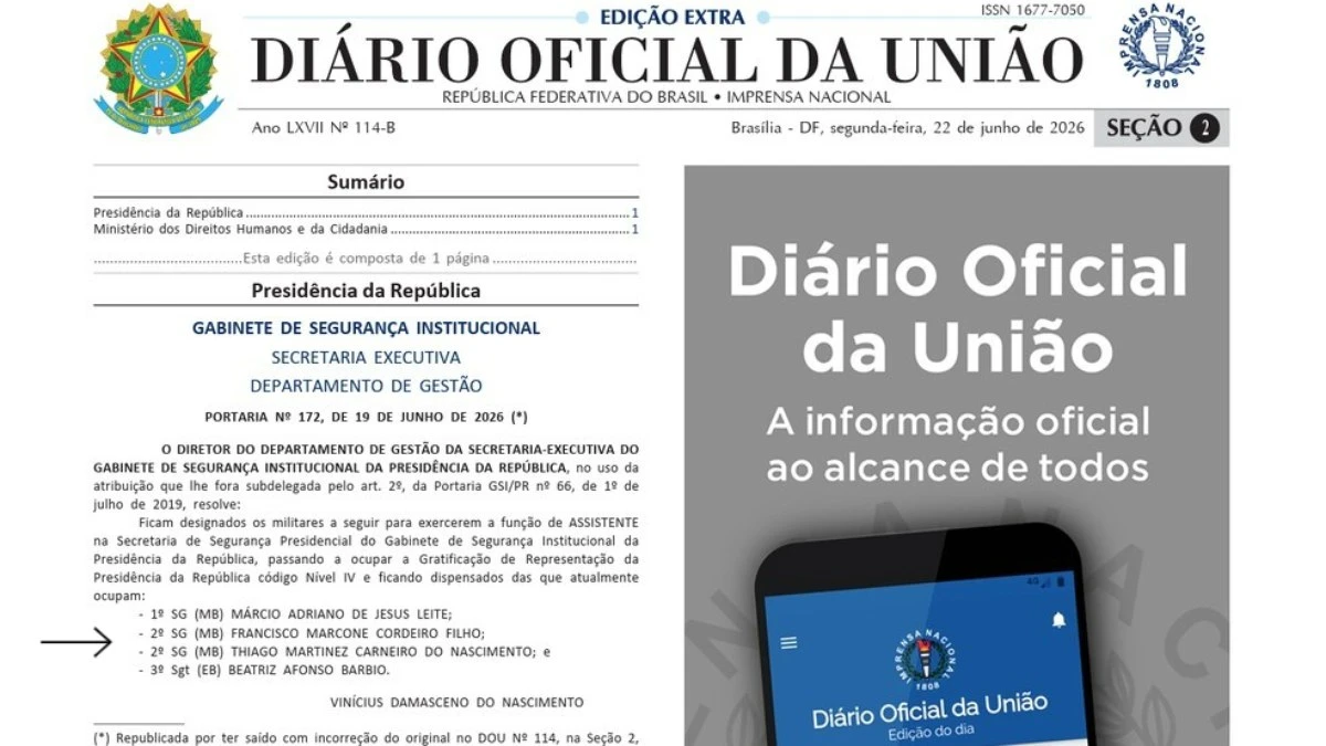 GSI substitui 'Fulano' e 'Cicrano' por militares reais no DOU