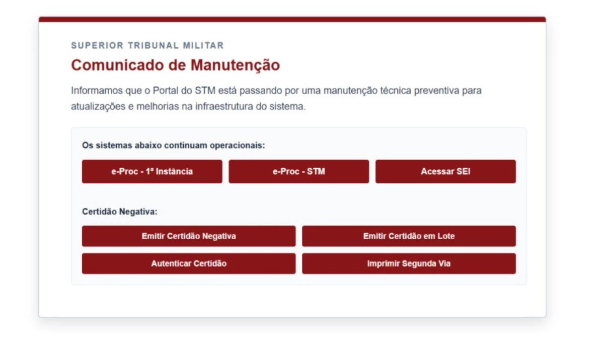 Ataque hacker deixa portal do STM fora do ar por semanas
