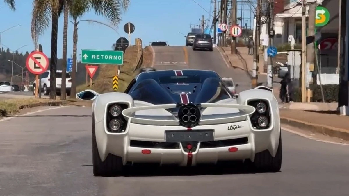 Pagani Utopia: carro mais caro do Brasil é visto de 