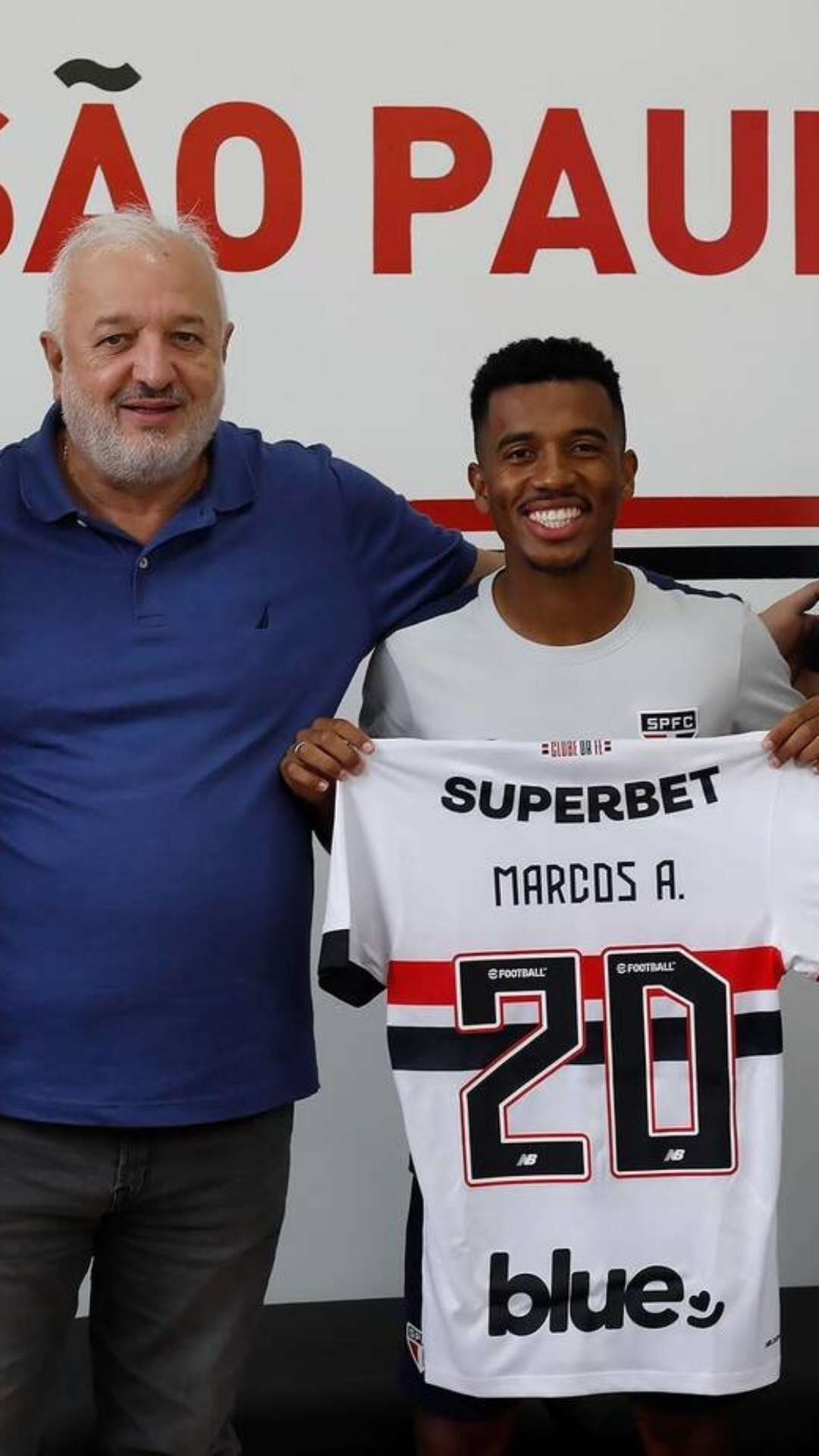 Marcos Antônio é apresentado no São Paulo: ‘Feliz por estar vivendo isso’