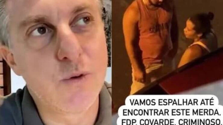 Luciano Huck se revolta com vídeo de mulher agredida: 