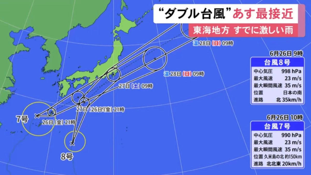 Tufões ameaçam Japão com chuvas severas