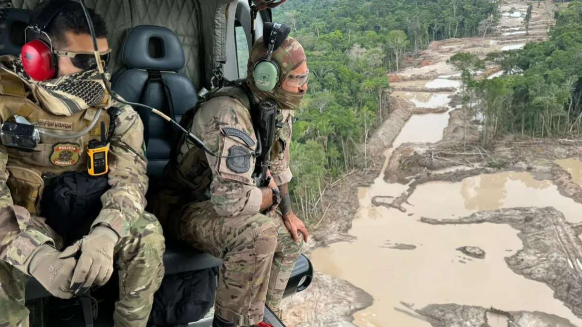 Operação Atalaia: PF destrói 9 pontos de garimpo ilegal no Amazonas