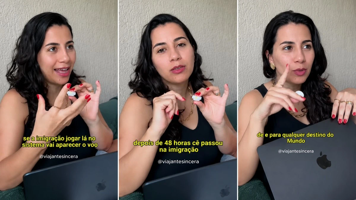 Influenciadora ensina a burlar a imigração com passagem falsa