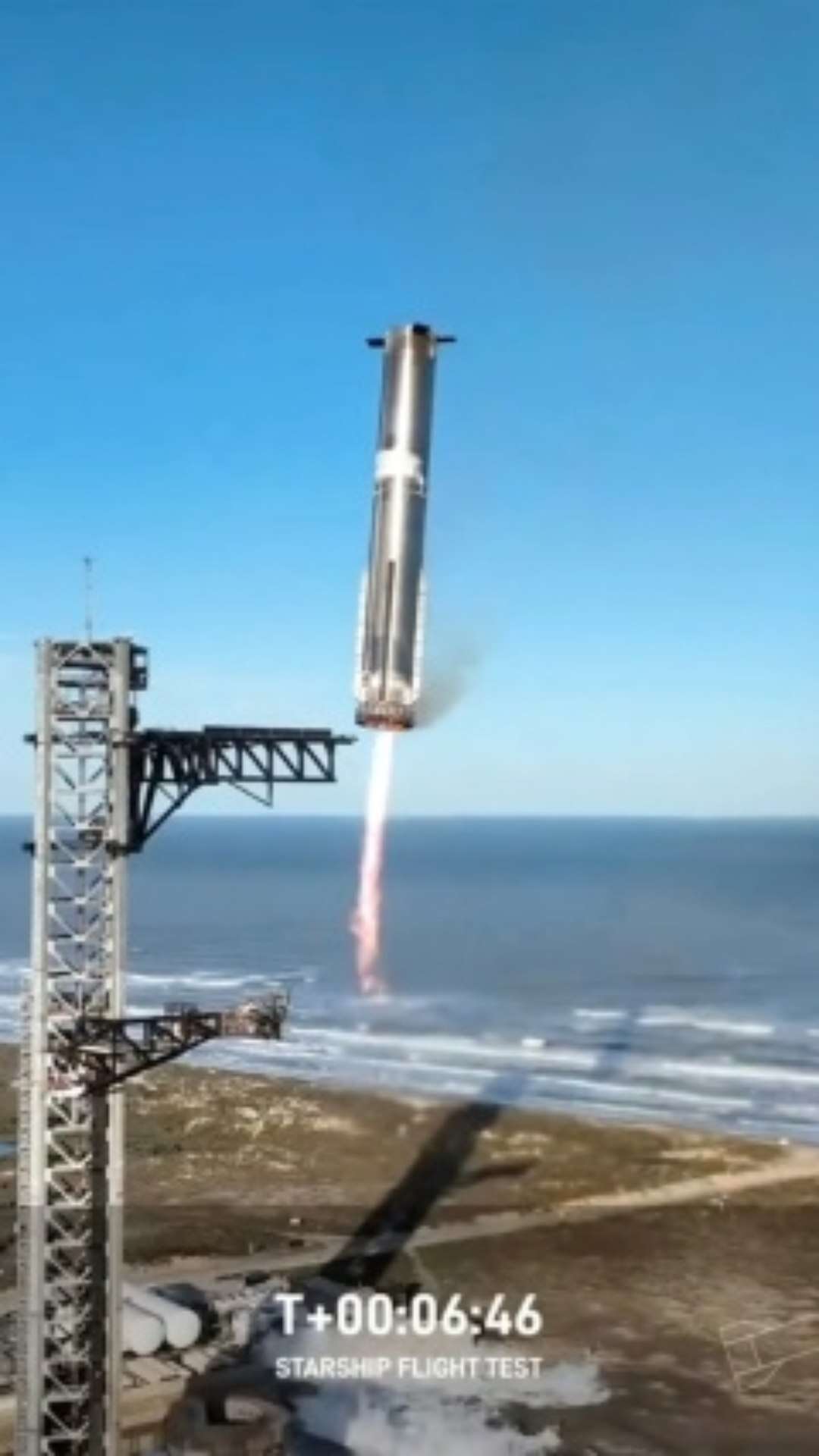 SpaceX recupera primeiro estágio do Starship mas perde o segundo