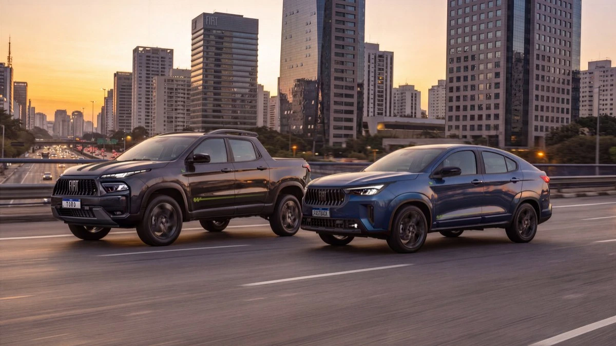 Toro e Fastback chegam em edição especial de 50 anos da Fiat
