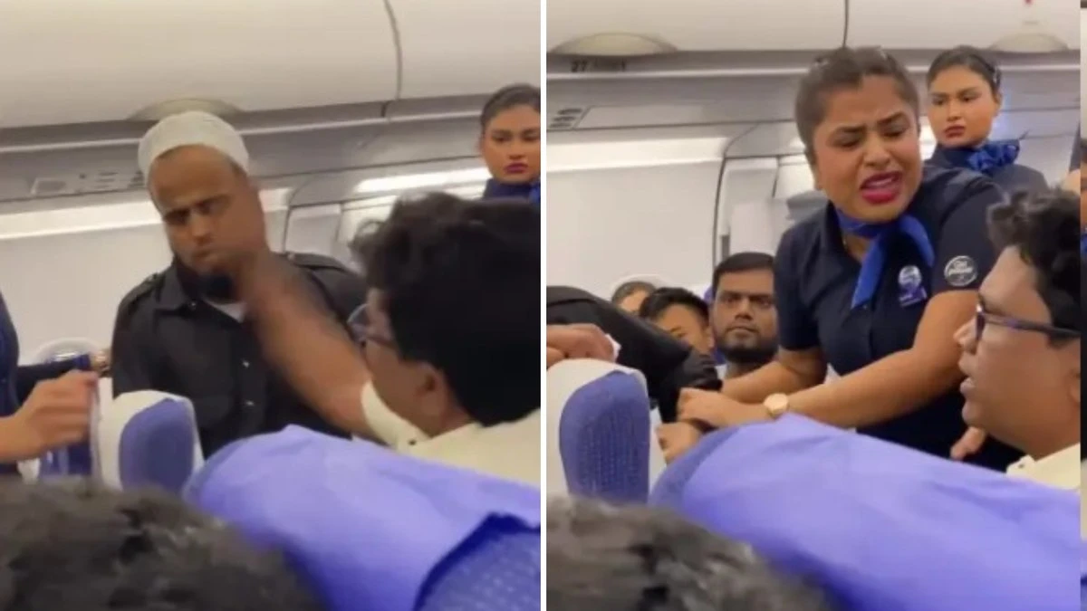 VÍDEO: homem leva tapa no rosto durante ataque de pânico em voo