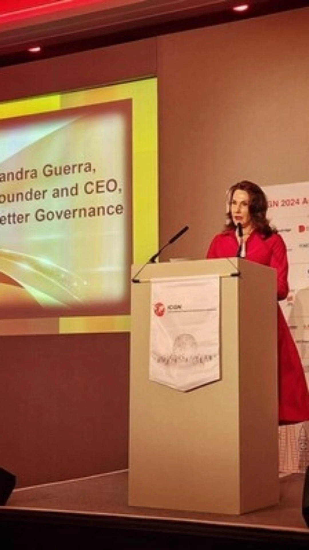 Sandra Guerra recebe prêmio internacional da ICGN por sua trajetória em governança