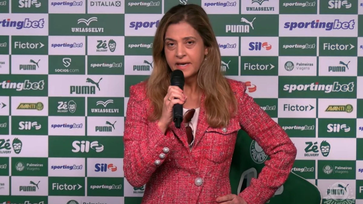 Leila defende Abel e afirma que é ela quem manda no Palmeiras