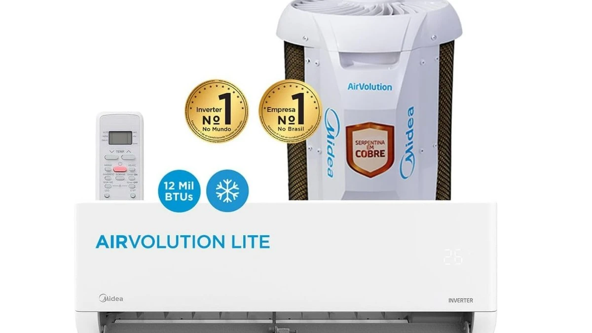 Ar-condicionado de 12000 BTUs tem queima de estoque por R$ 1600