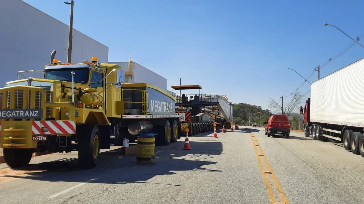 Carga gigante vai alterar trânsito na BR-040, entre Minas e RJ