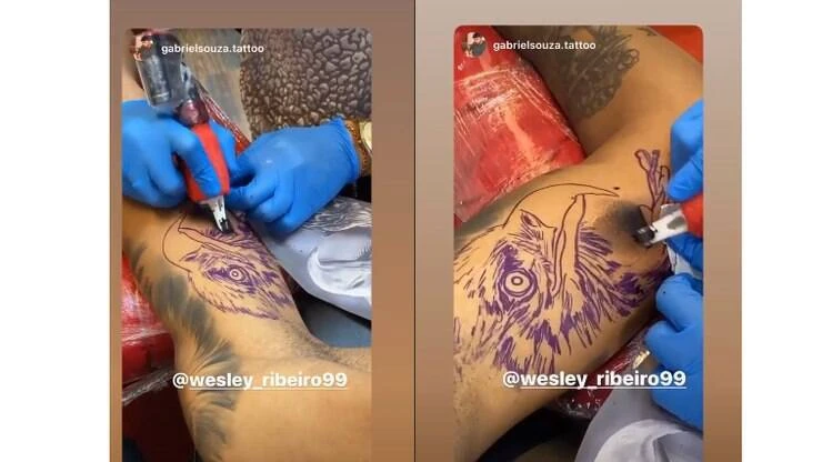 Águia ou gavião? Tatuagem de jogador do Palmeiras divide torcida