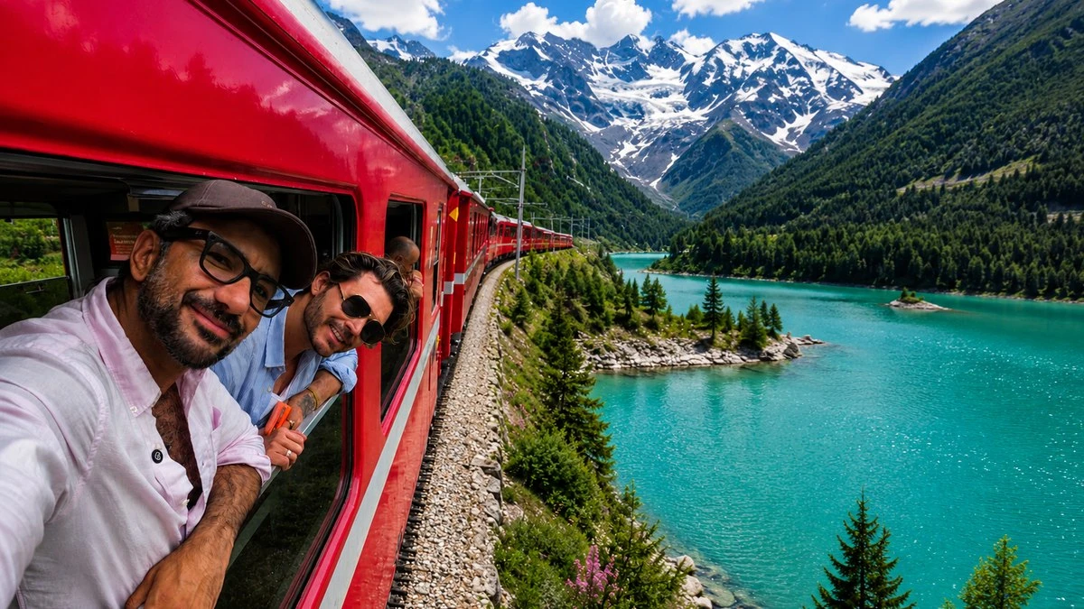 Bernina Express ou trem regional? Entenda as diferenças
