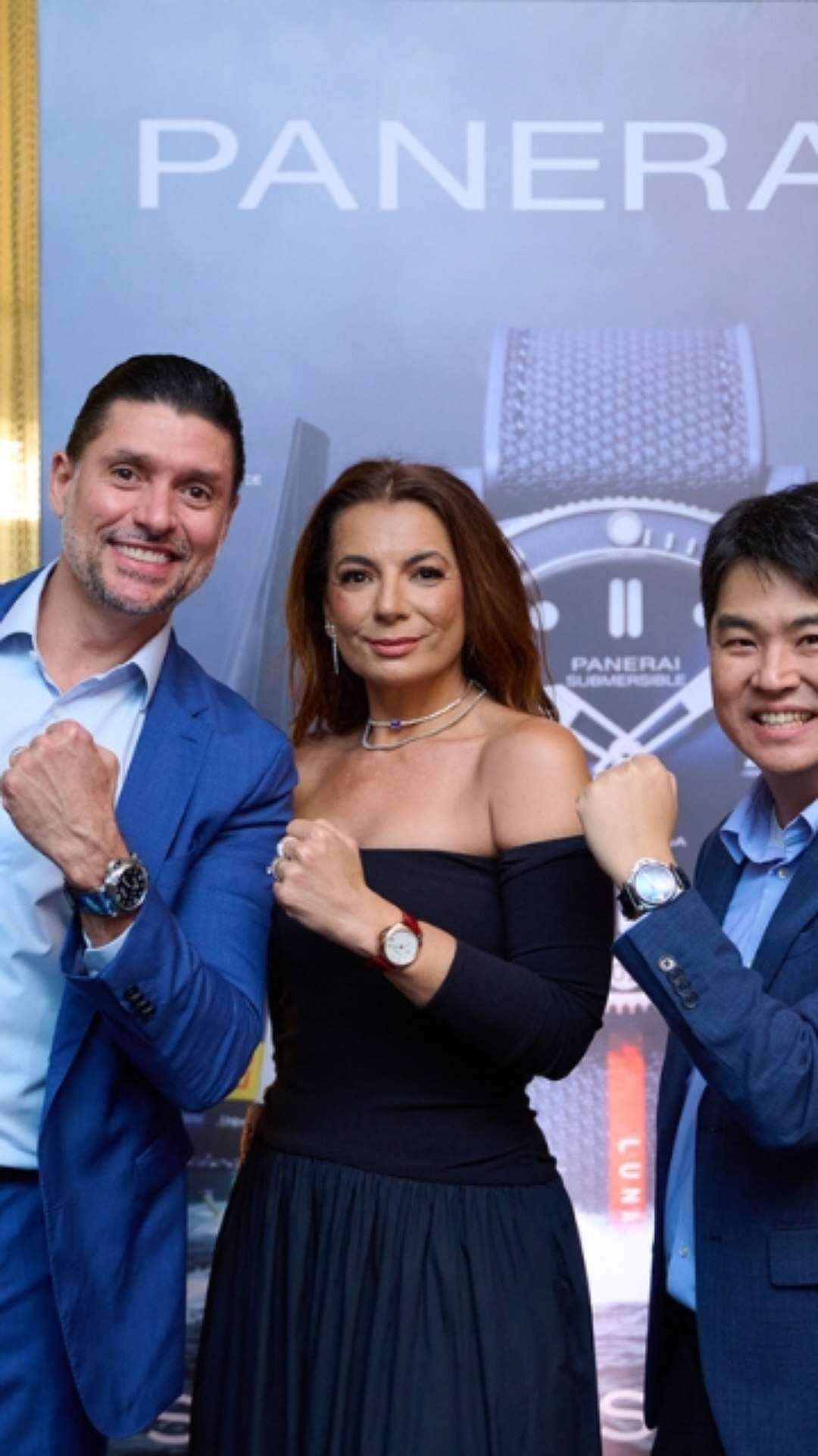 Grifith e Panerai promovem lançamento de novo relógio da grife italiana