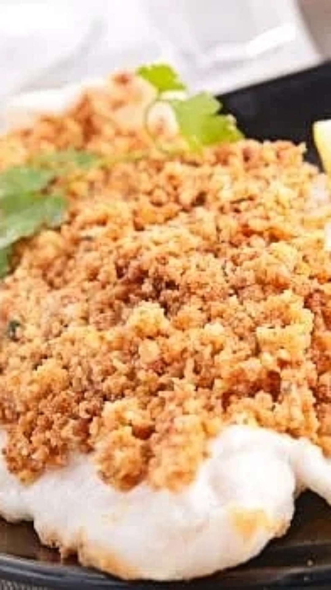 Receita de almoço de domingo: peixe com crosta de aveia