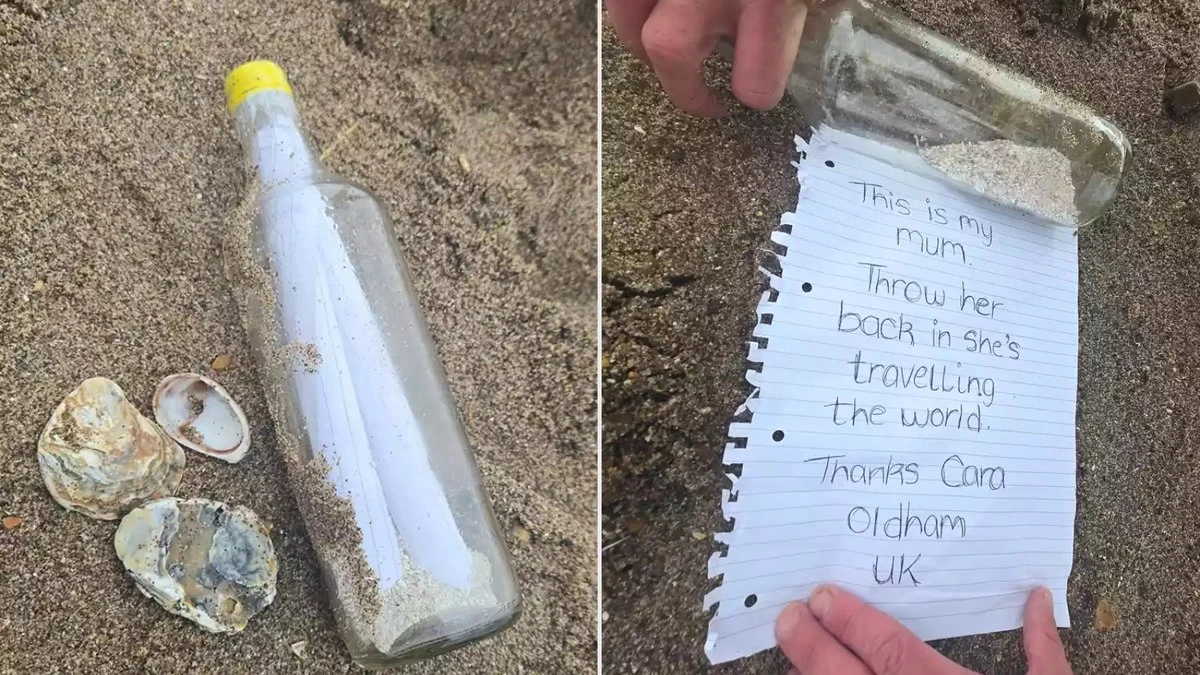 Garrafa com cinzas de mãe viraliza ao 