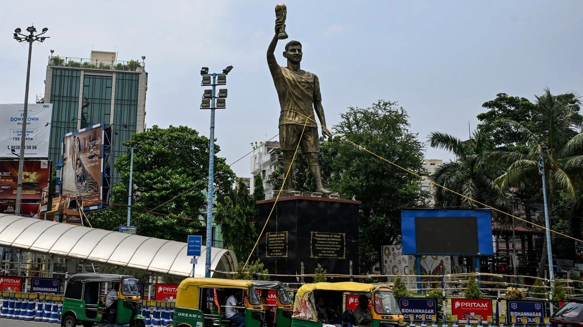 Estátua de Messi com 21 metros vai ser retirada da Índia