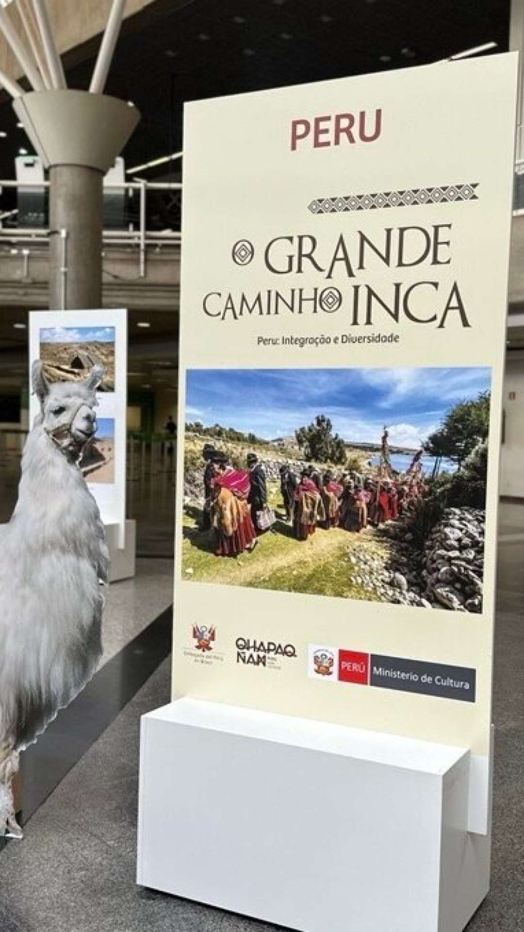 Aeroporto de Brasília recebe exposição fotográfica sobre o caminho Inca