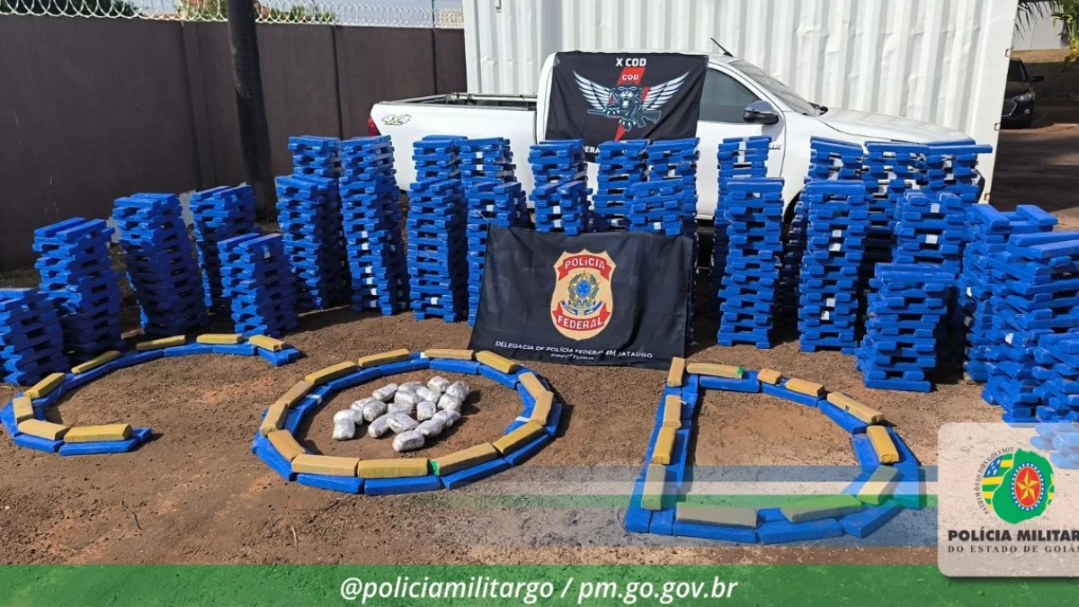 Polícia Militar intercepta 1,5 tonelada de maconha em Goiás