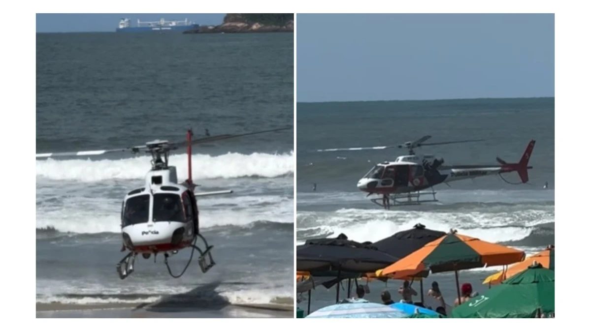 VÍDEO: guarda-vidas resgatam família em praia do Guarujá
