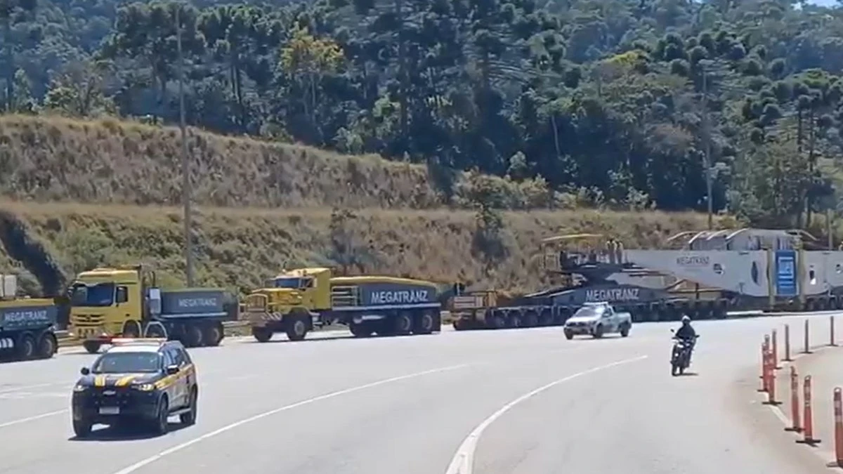 Carga gigante deve chegar ao RJ neste fim de semana