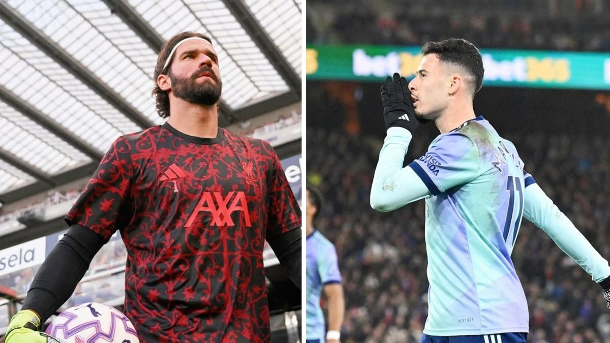 Liverpool x Arsenal: Alisson e Martinelli duelam pela liderança