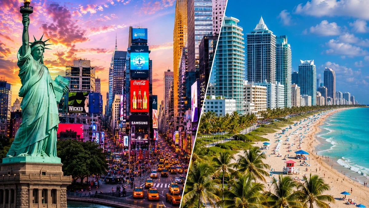 Como é possível? Nova York e Miami comprando apenas 1 passagem