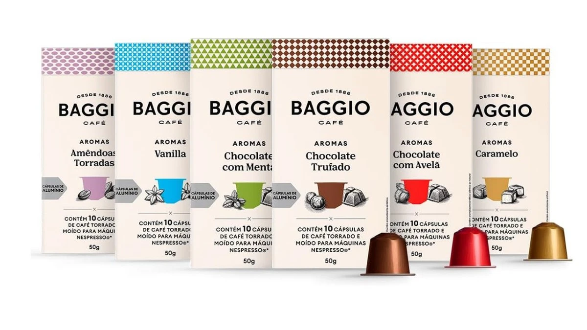 Kit de cápsulas de café Baggio cresce em vendas com super oferta