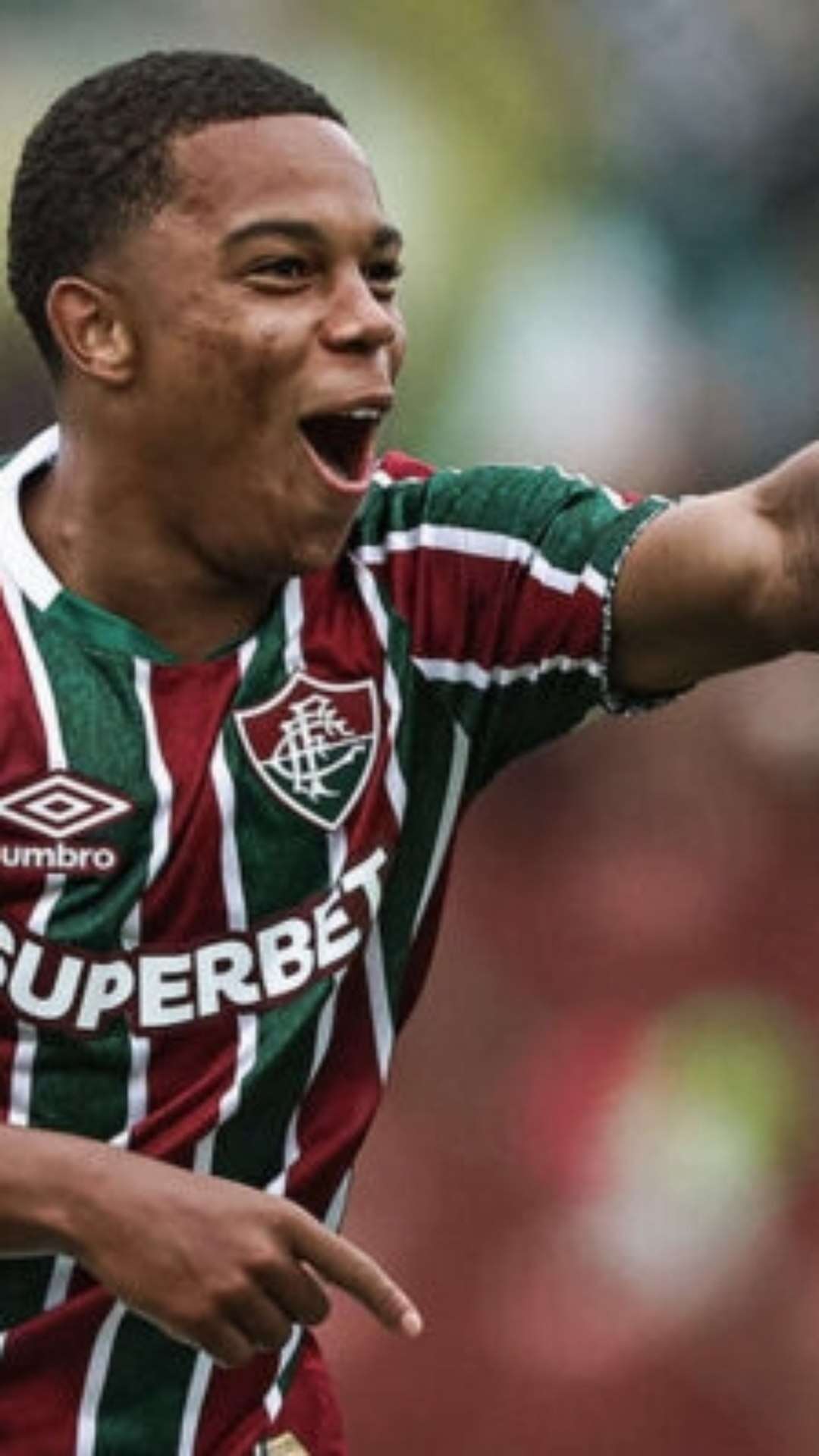 João Lourenço comemora gol pelo Fluminense no Brasileirão de Aspirantes