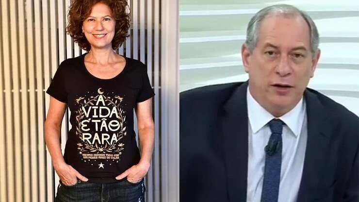 Patricia Pillar parabeniza o ex Ciro Gomes: 